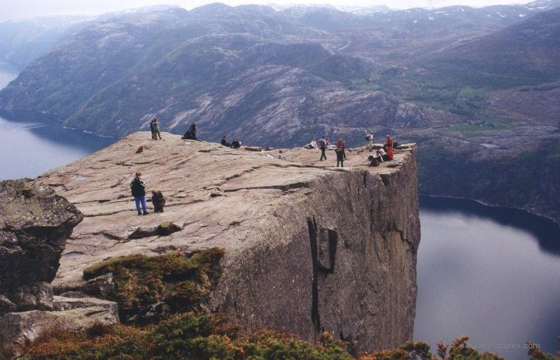 Preikestolen Pulpit rock cliff fjord